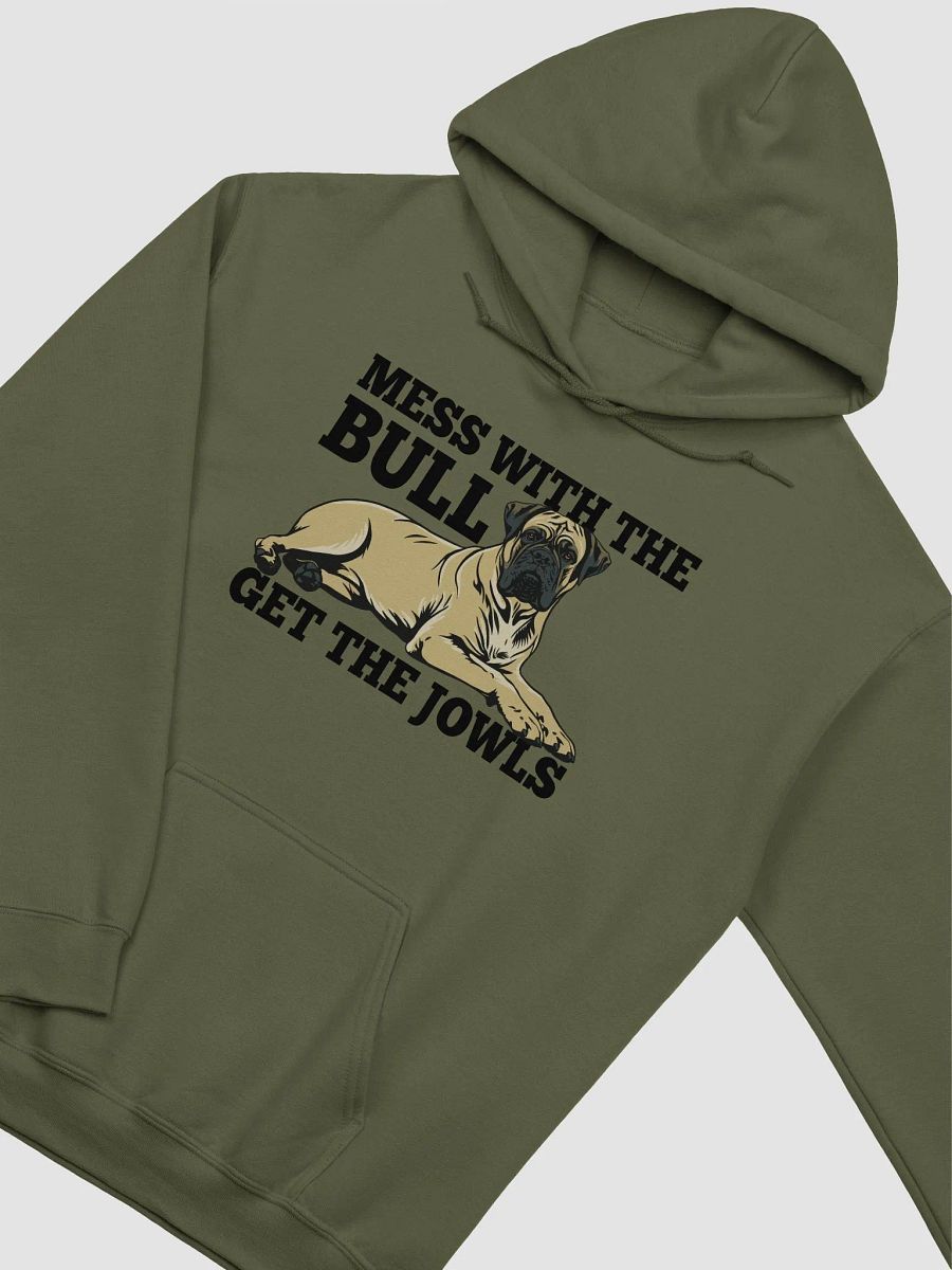 Mess with the Bull, Get the Jowls Hooded Sweatshirt of Bullmastiff | Funny Hoodie for Bullmastiff Paw-rents product image (18)