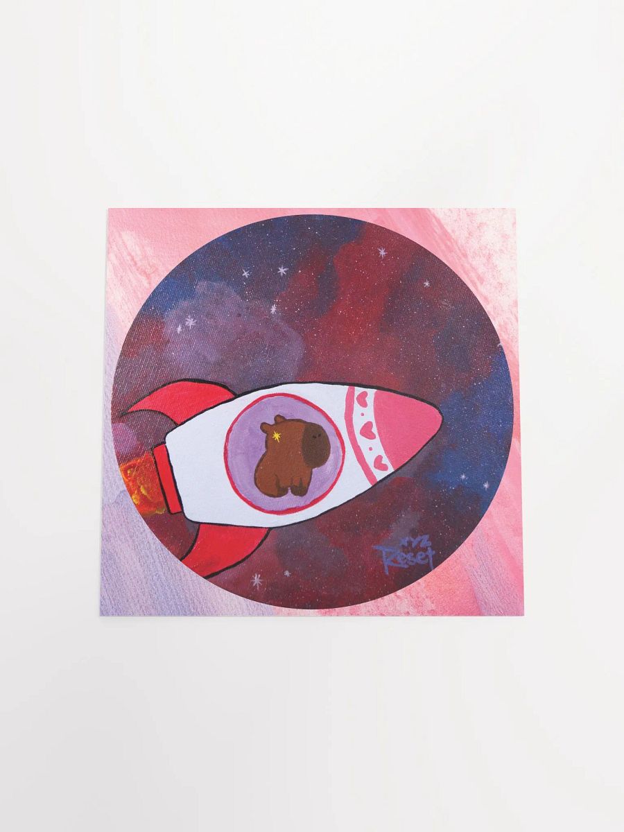 🌌 Espacio w/background | Capybara Print product image (13)