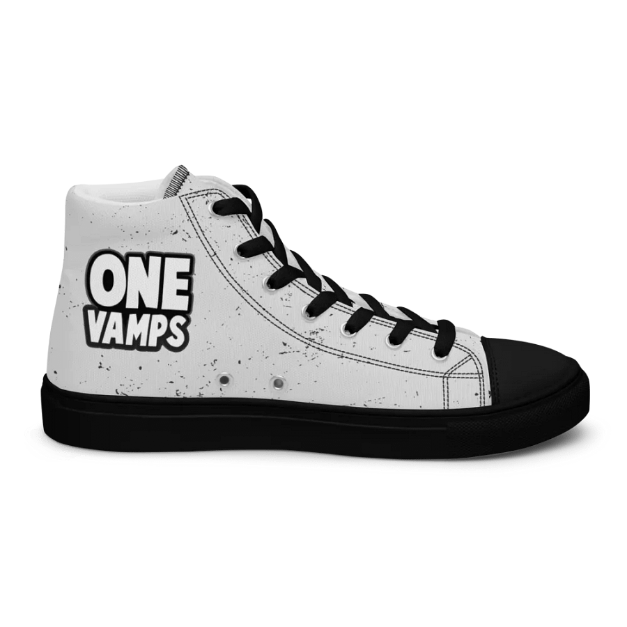 Women's High Top Canvas Shoes OneVamps White scratch color product image (9)