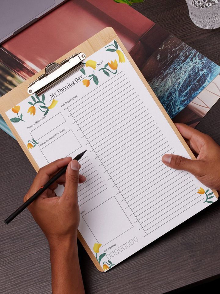 My Thriving Day - Printable Daily Planner | Digital Planner Page Download | Multiple Sizes Included product image (2)