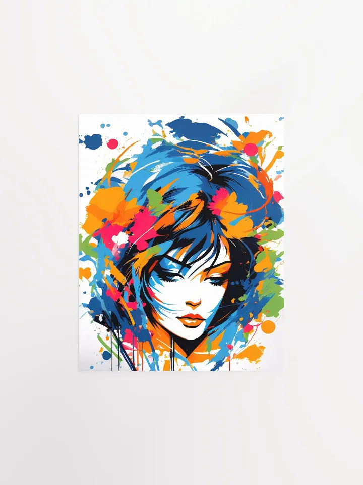Abstract Woman v12 - Vintage Style Poster - Girly - Small and Standard Sizes - 8x10-11x14-12x16-16x20 Inches product image (3)