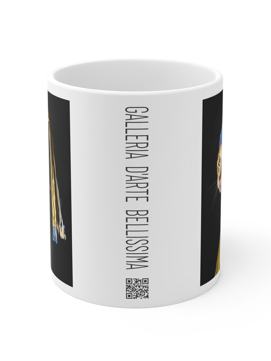Cat with Pearl Earring Mug, 11oz product image (2)