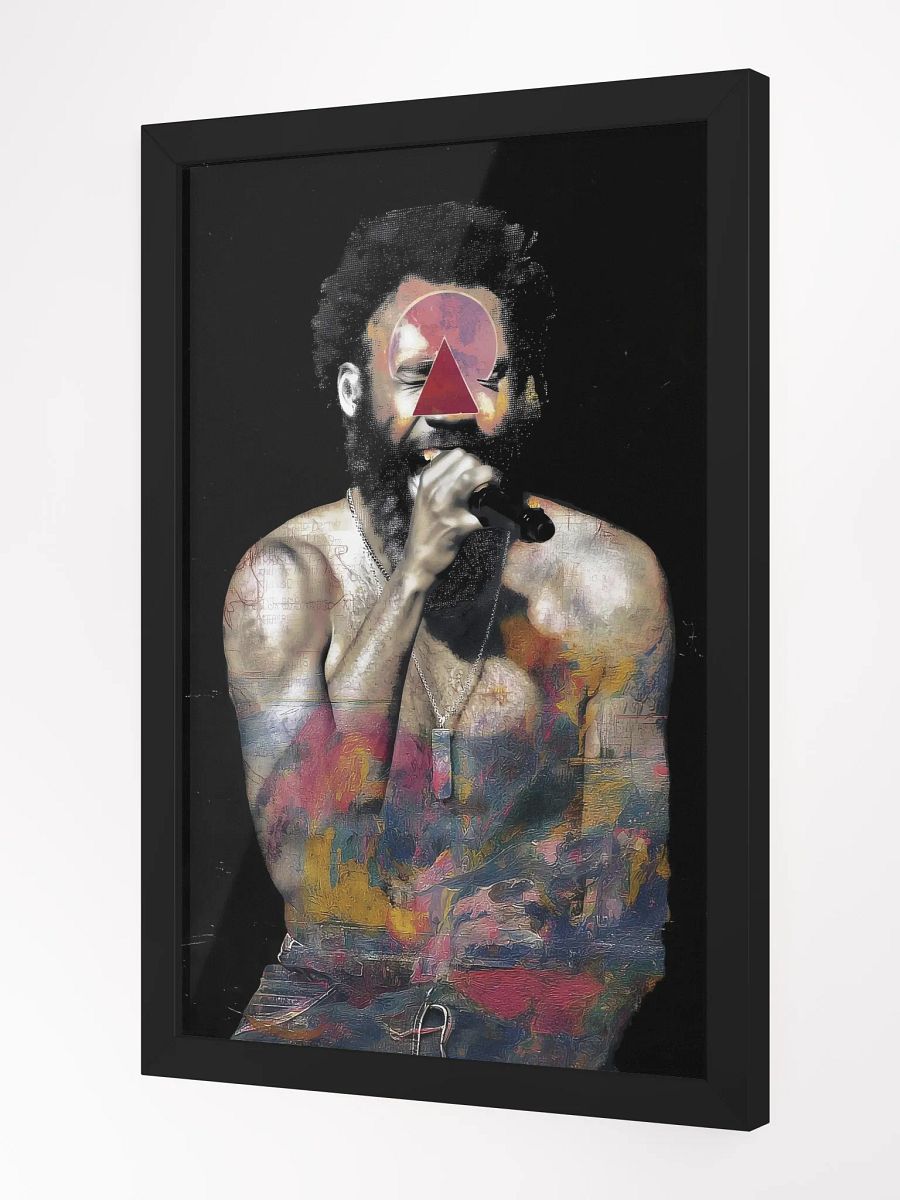 Childish Gambino Vibrant Ayous Wood Framed Matte Poster product image (4)