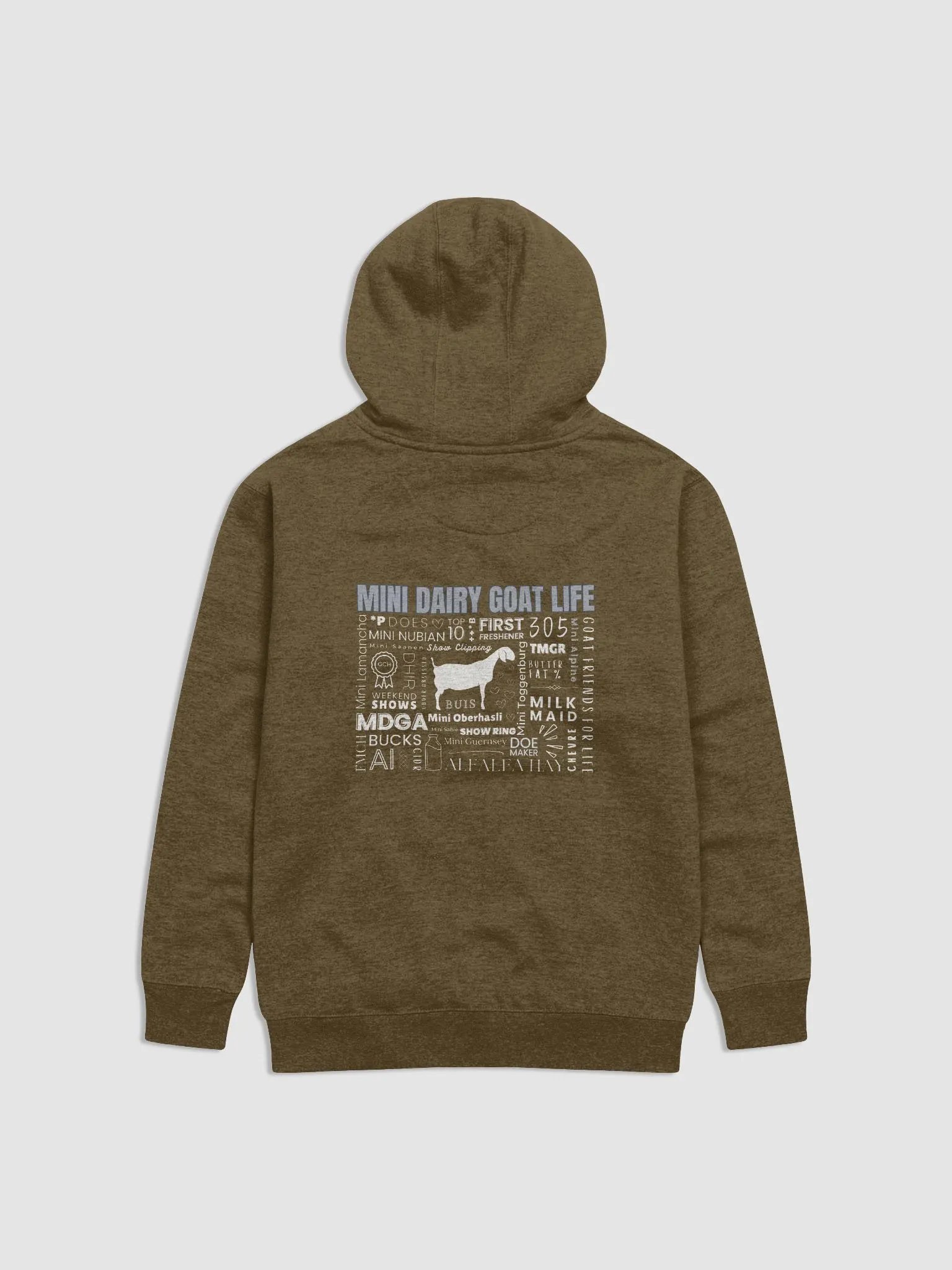 Mini Dairy Goat Life Mini Nubian Unisex Hoodie product image (1)