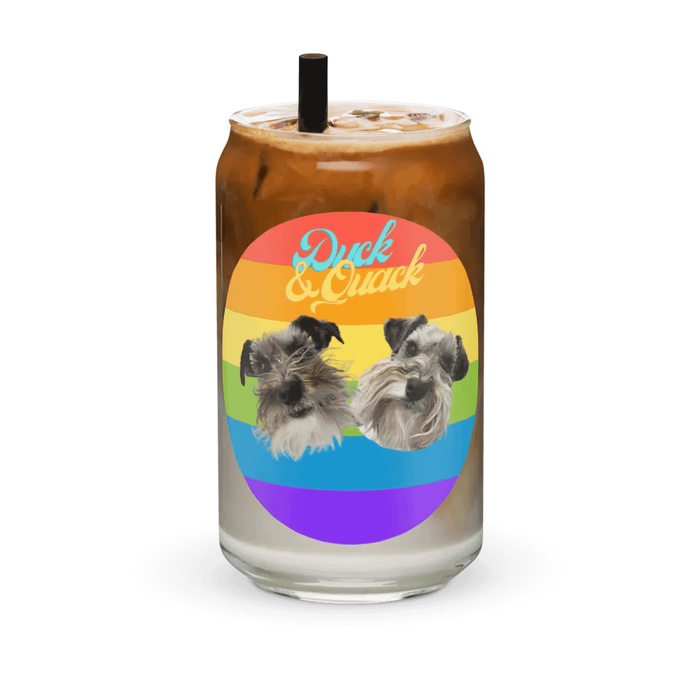 Duck and Quack Rainbow Can Glass product image (6)