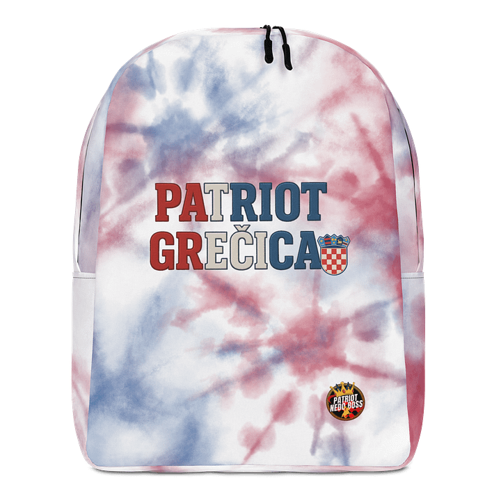 Croatian Checkerboard All-Over Backpack product image (1)
