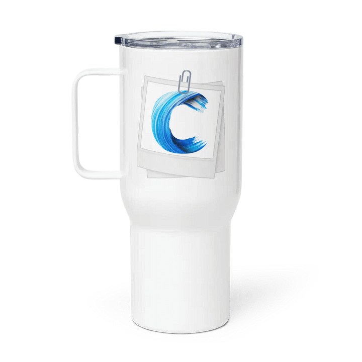 C - Brushstroke Travel Mug product image (1)