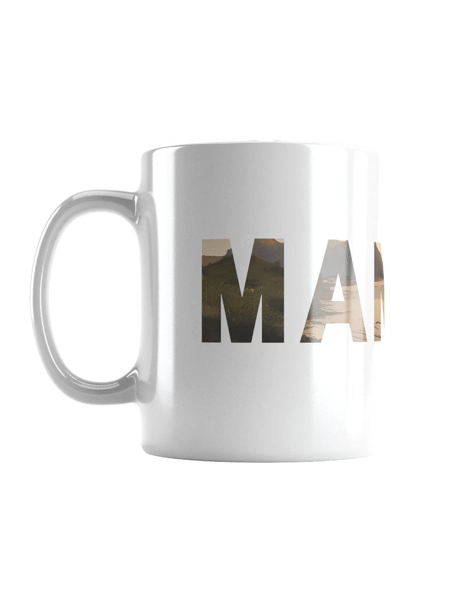 Beach Bottle MANIAC White Glossy Mug With Manic Bunny Logo product image (8)