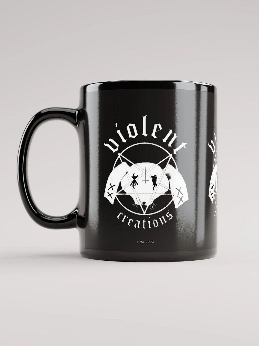 Black Metal Bunny Logo Coffee Mug product image (12)