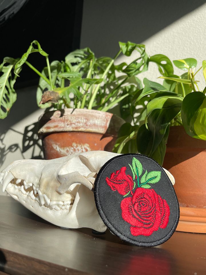The Rose Garden Embroidered Patch (Circle) product image (1)