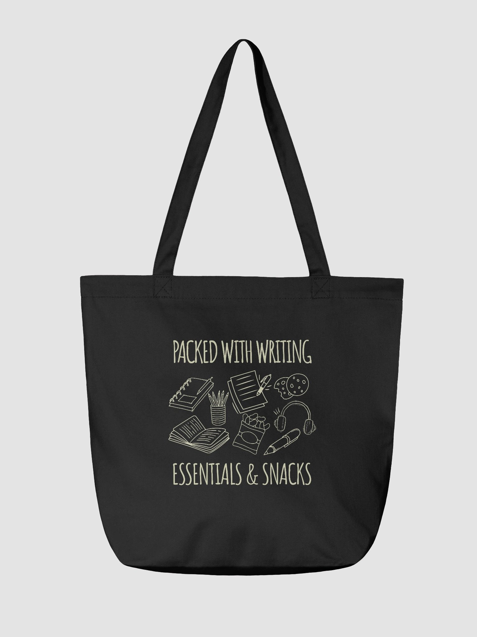 Writing Essentials & Snacks Tote Bag product image (3)