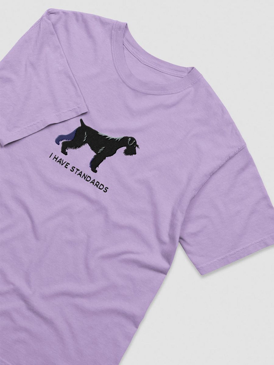 I Have Standards T-Shirt(Embroidered) of a Standard Schnauzer(Black) product image (35)
