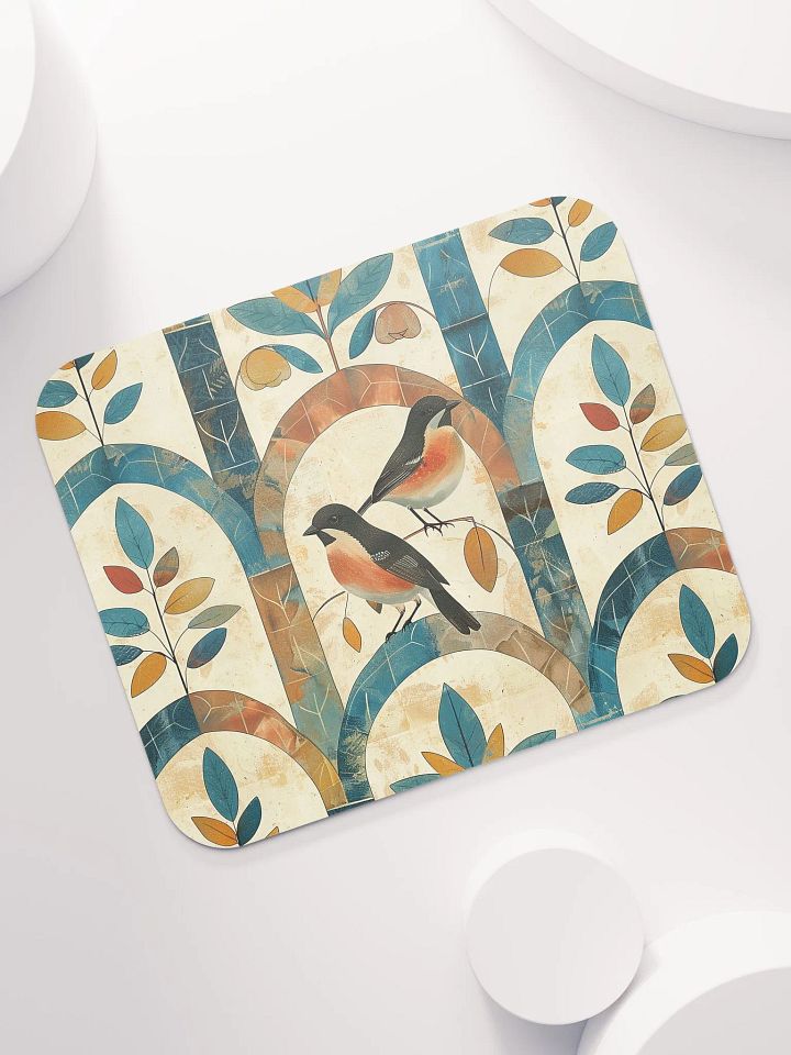 Birds on Arches Mouse Pad by Treasure Pie product image (1)