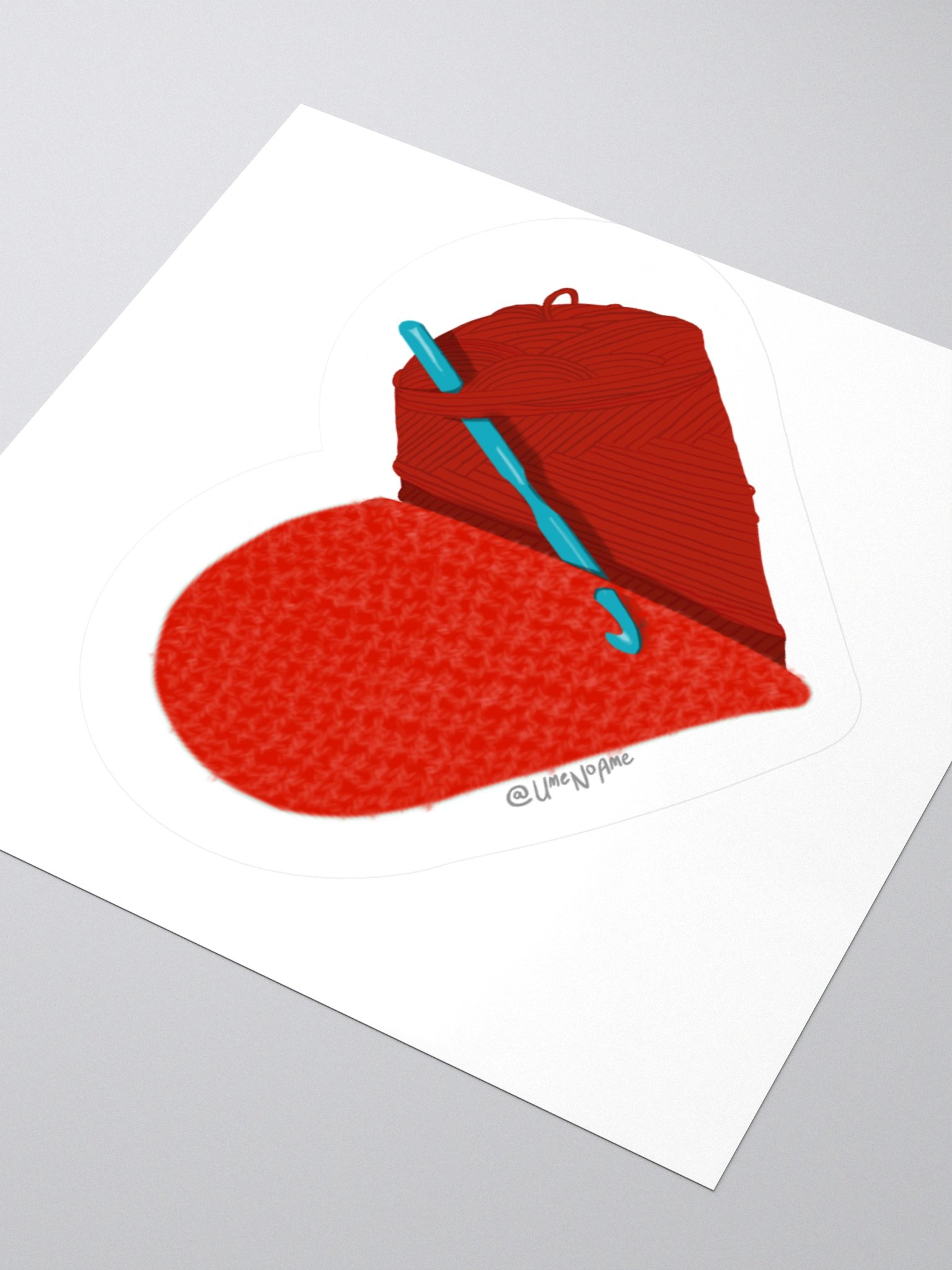 Crochet Love - Red Sticker product image (9)