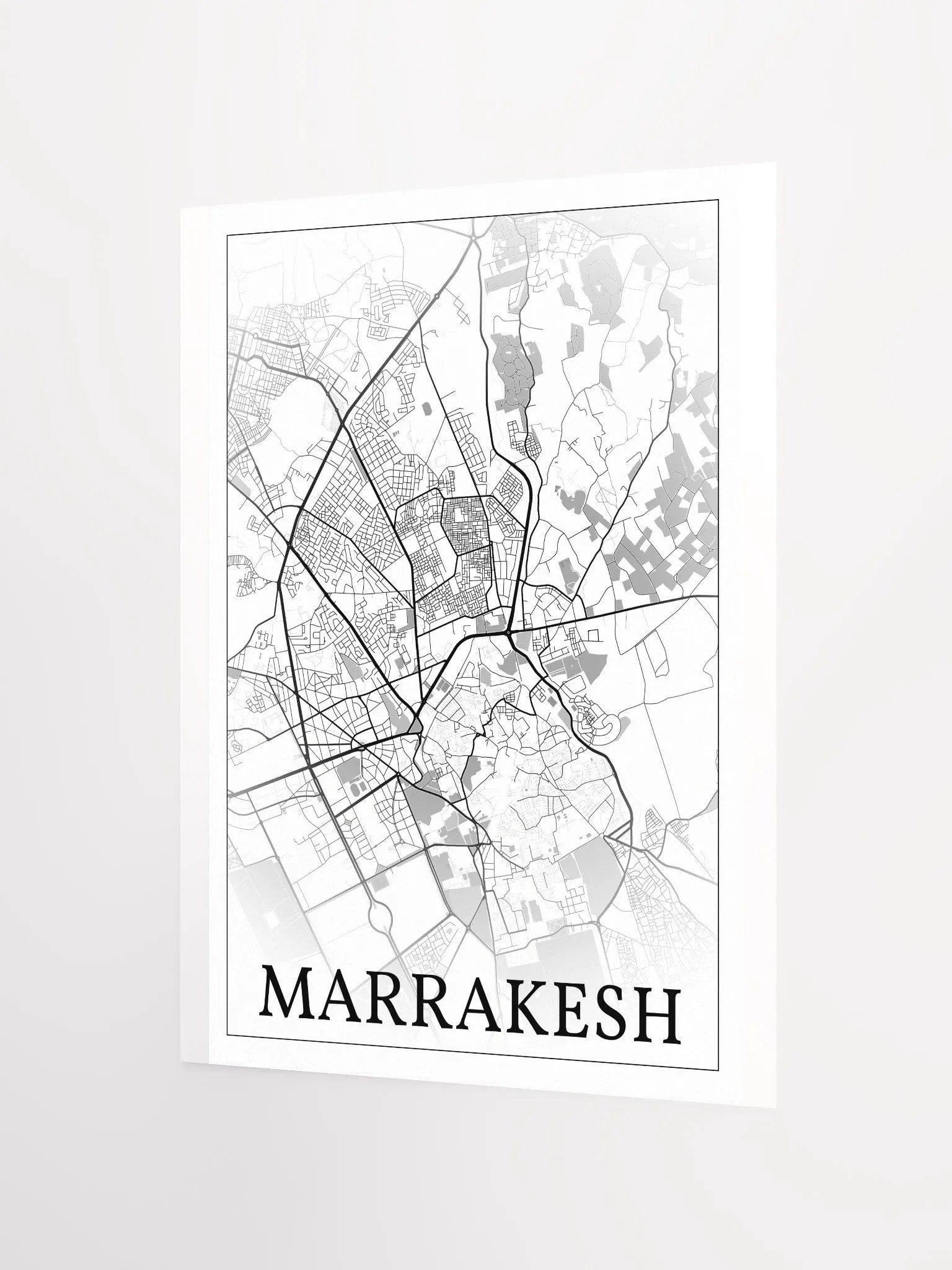 Marrakesh, Morocco, city map print product image (7)
