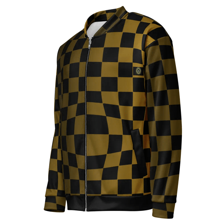 Kaleidoscope Illusion All-Over Bomber Jacket_Gold product image (1)