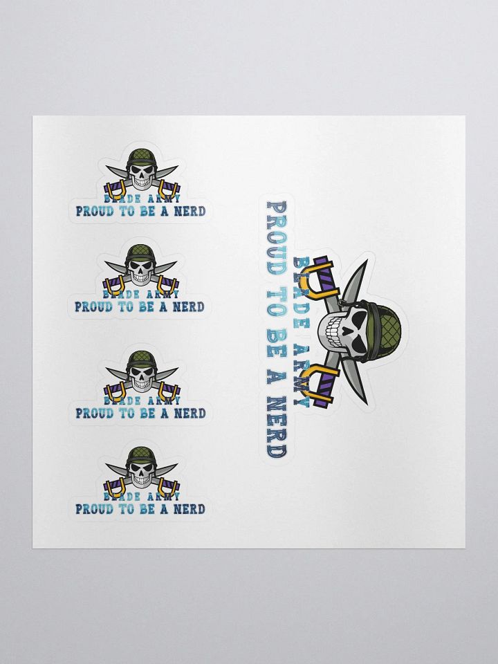 BLADE Army Proud to be a nerd Stickers product image (1)