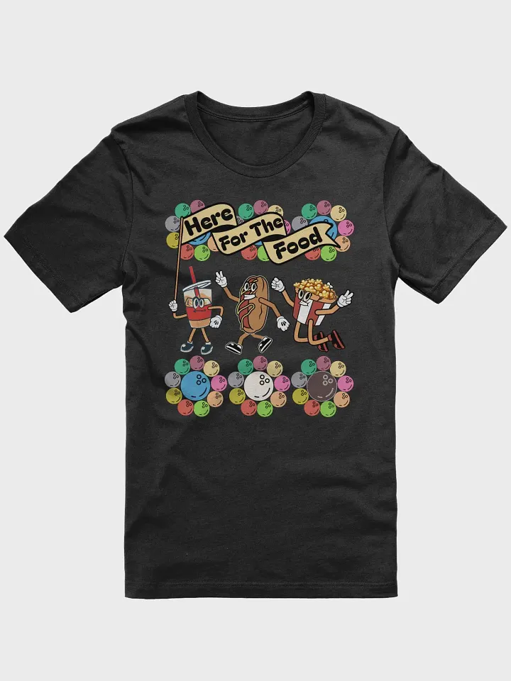 Here For The Food Bowling Cheerful Foodie Trio T-Shirt product image (7)
