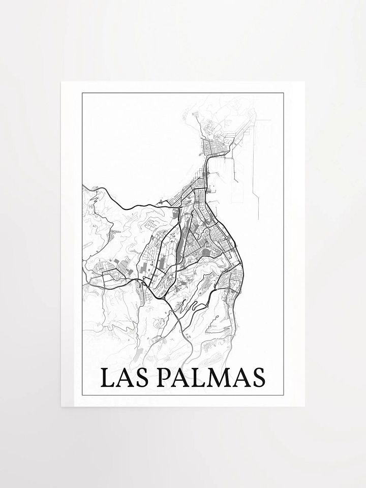 Las Palmas de Gran Canaria, Spain, city map print product image (2)