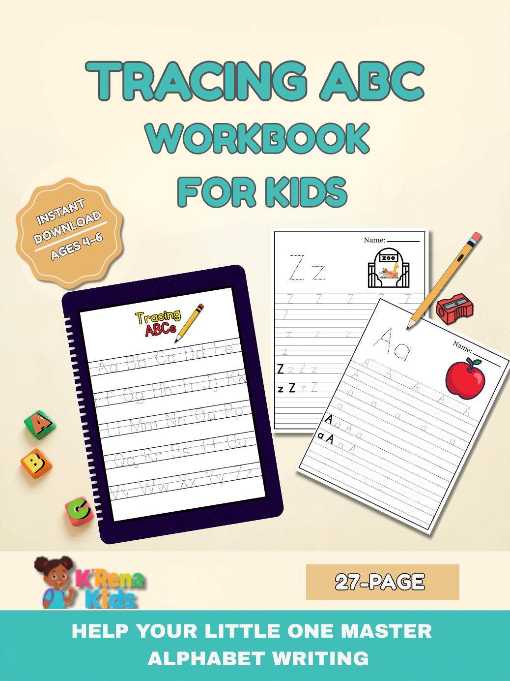 Tracing ABCs Workbook product image (1)