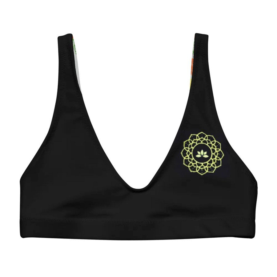 Golden Mandala Recycled Bikini Top product image (1)