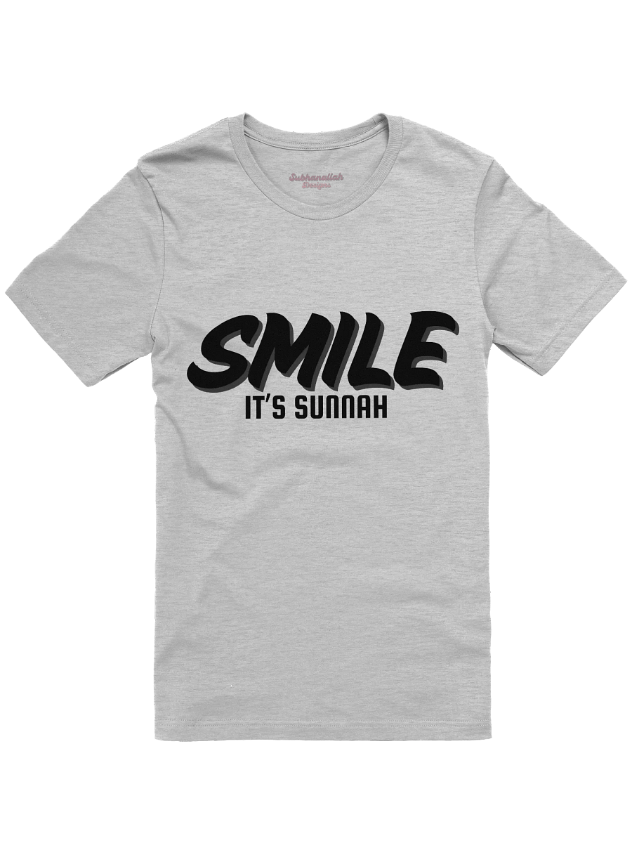 Light "Smile It's Sunnah" T-Shirt in Black product image (7)