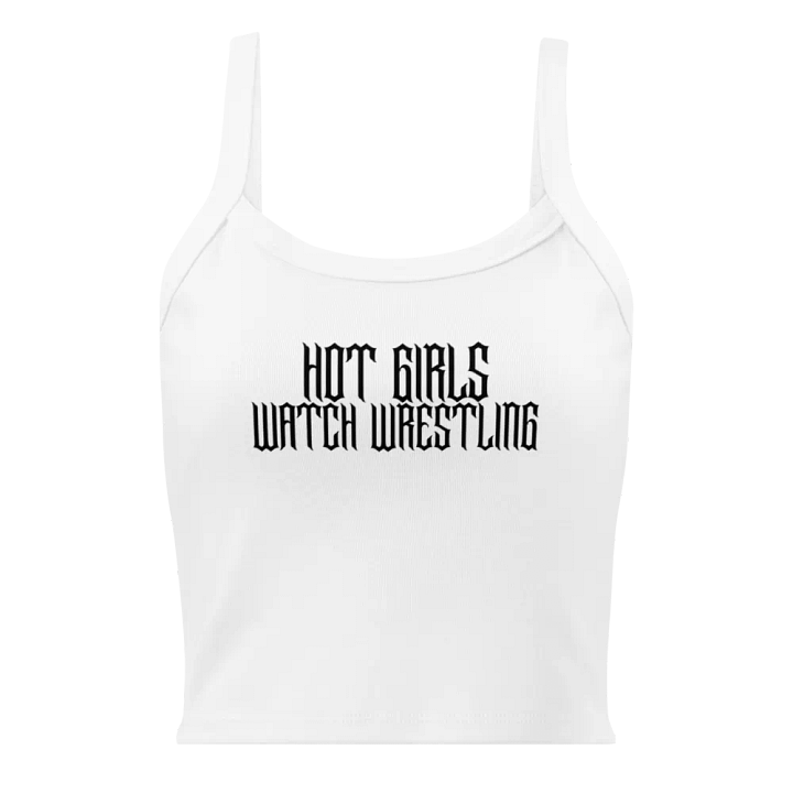 Hot Girls Watch Wrestling Grunge Micro-Rib Tank Top product image (13)