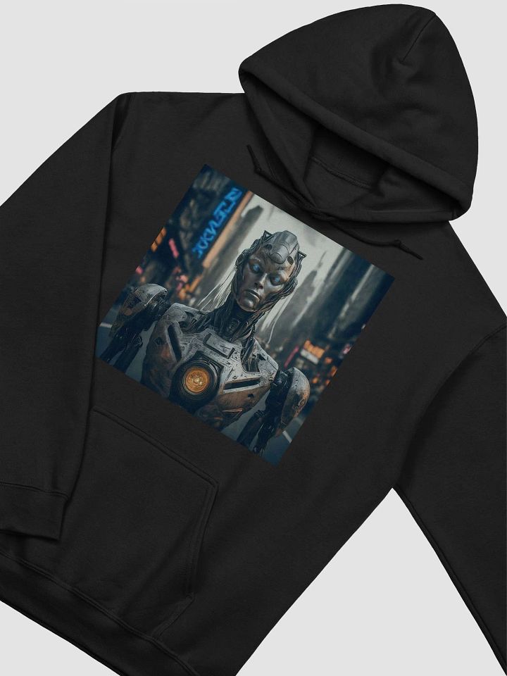 Neon Cyborg Cityscape Hoodie product image (8)