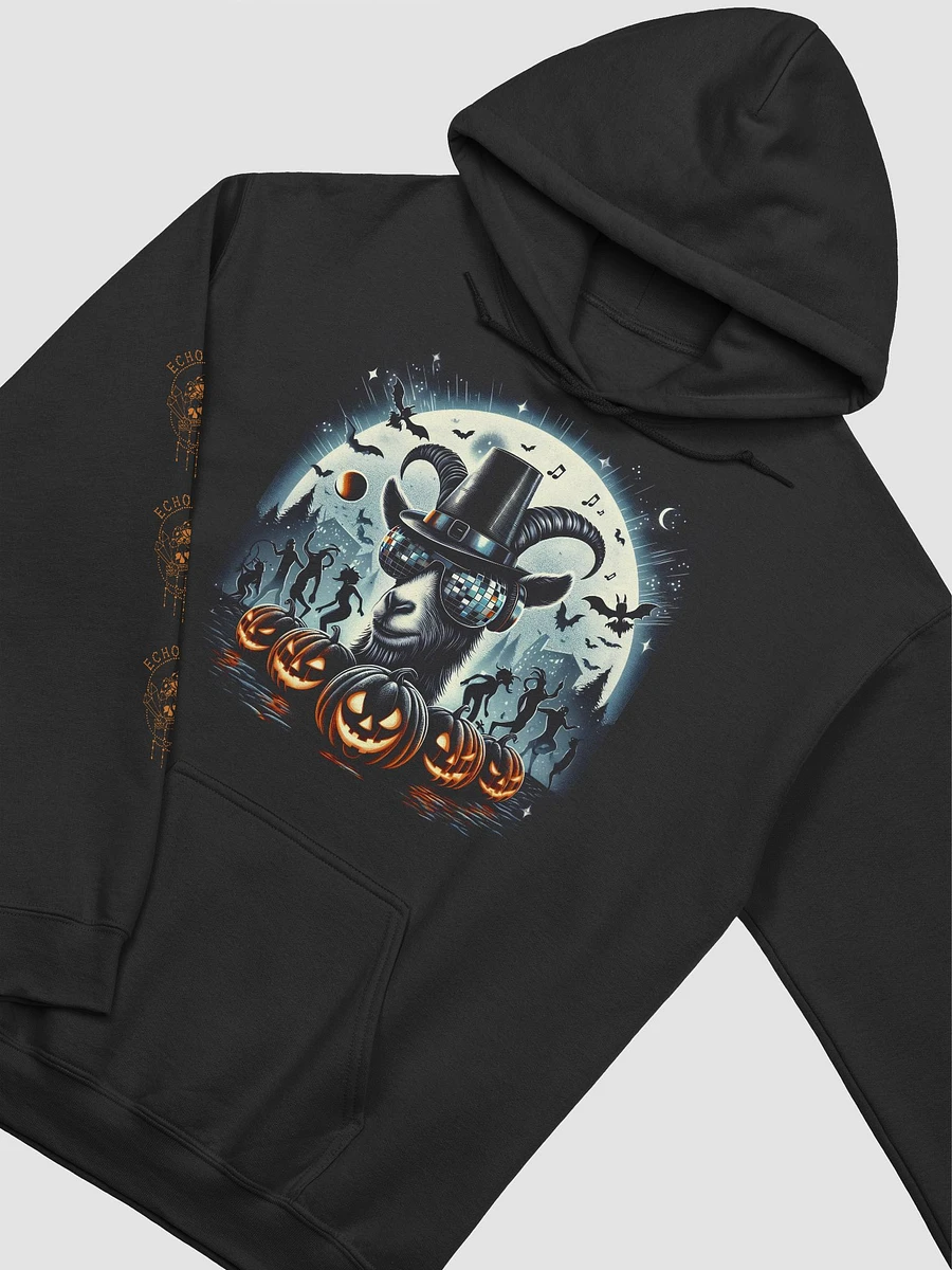 Halloween 2024 Disco Goat Graveyard Hoodie - Black product image (3)