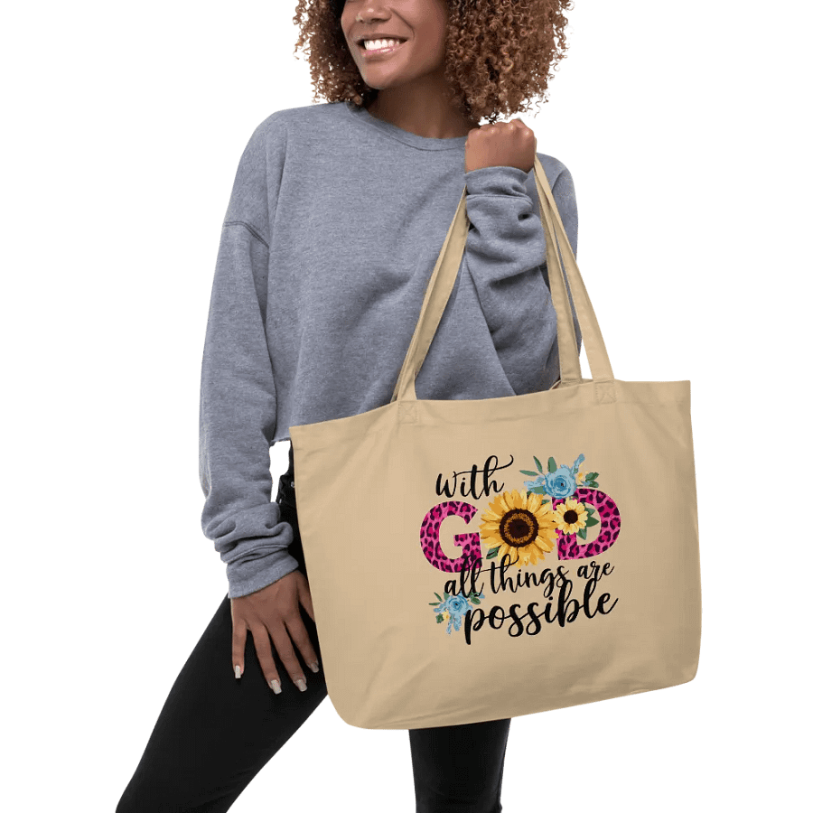 With God All Things Are Possible Tote product image (1)