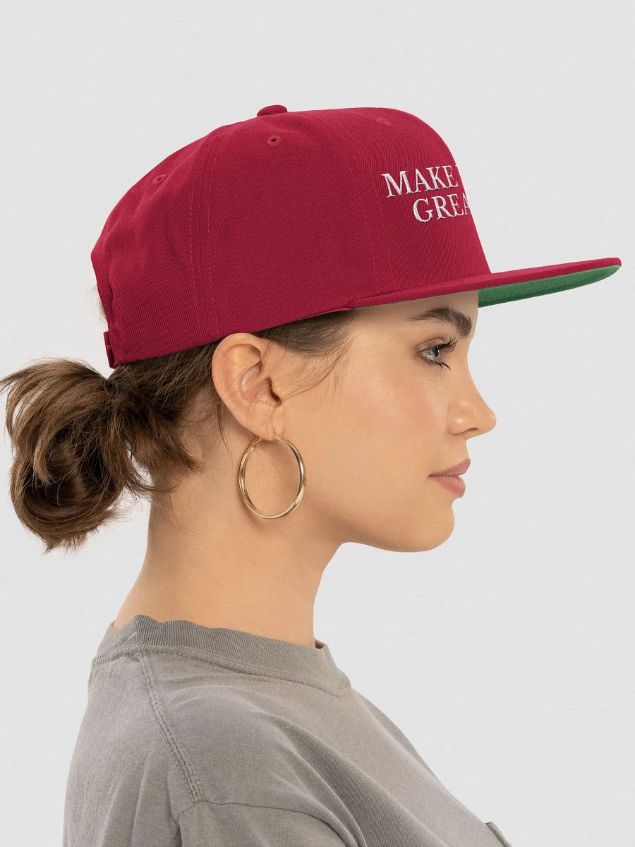 Make Epicurus Great Again Cap (Wool Blend Snapback DARK) product image (6)