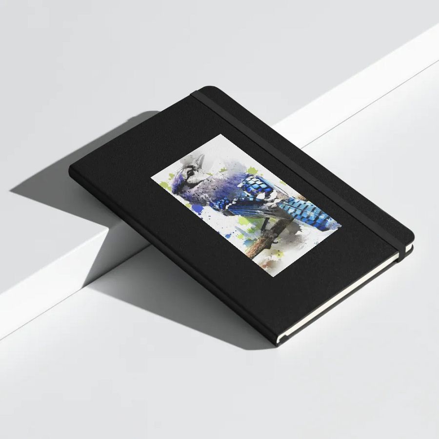 Vibrant Blue Jay Hardcover Notebook product image (12)