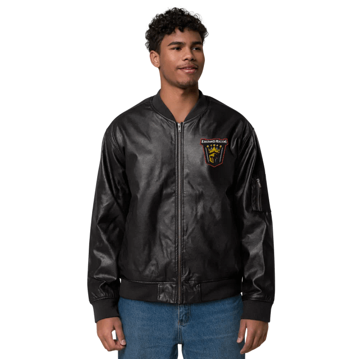 E-Sport king Faux leather emborder jacket product image (2)