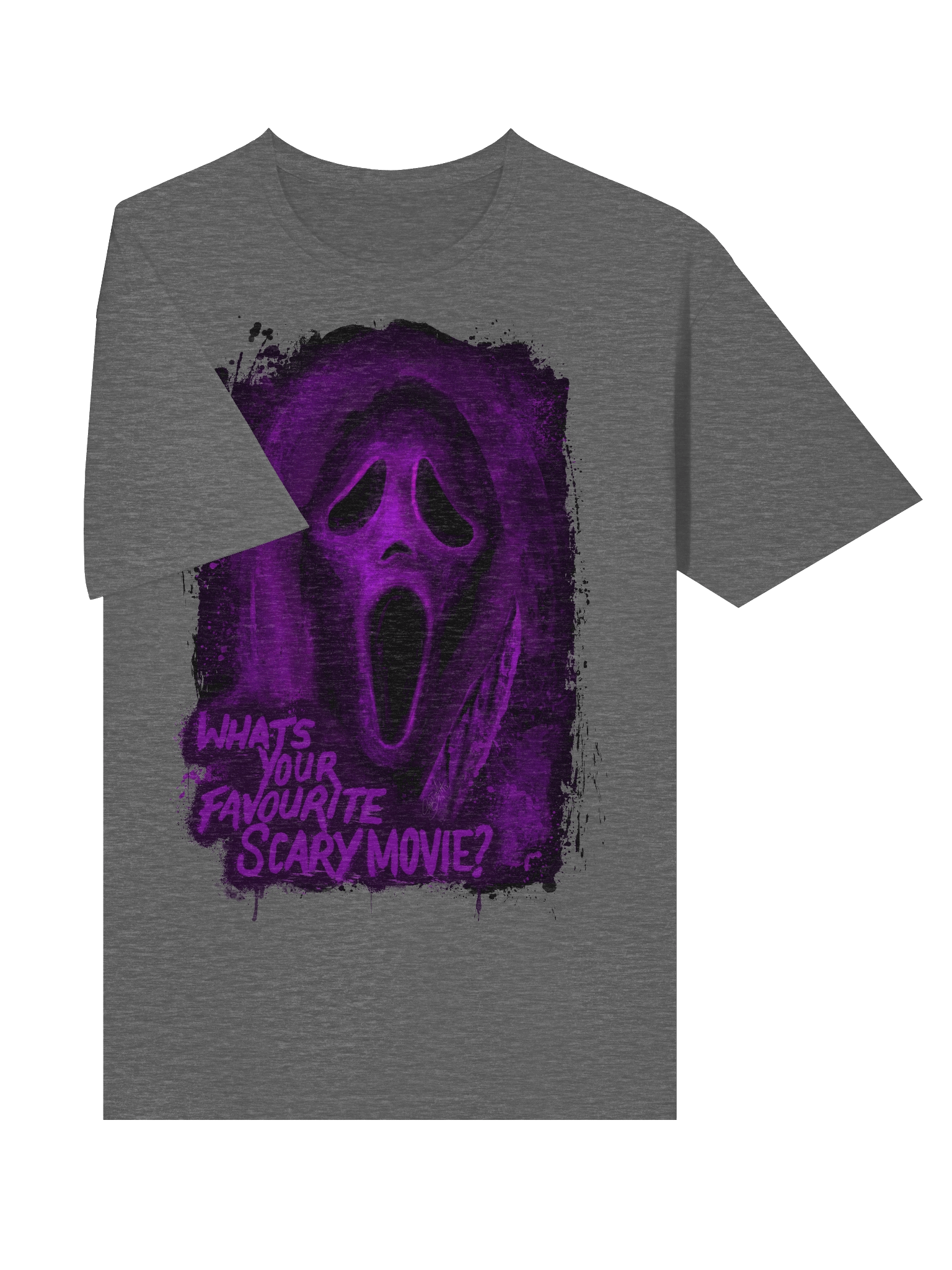 Purple Ghost Face Tee product image (39)