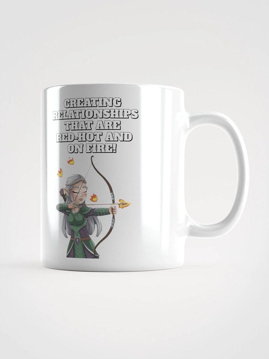Creating Relationships That Are Red-Hot And On Fire! Valentine's Day White Mug product image (1)