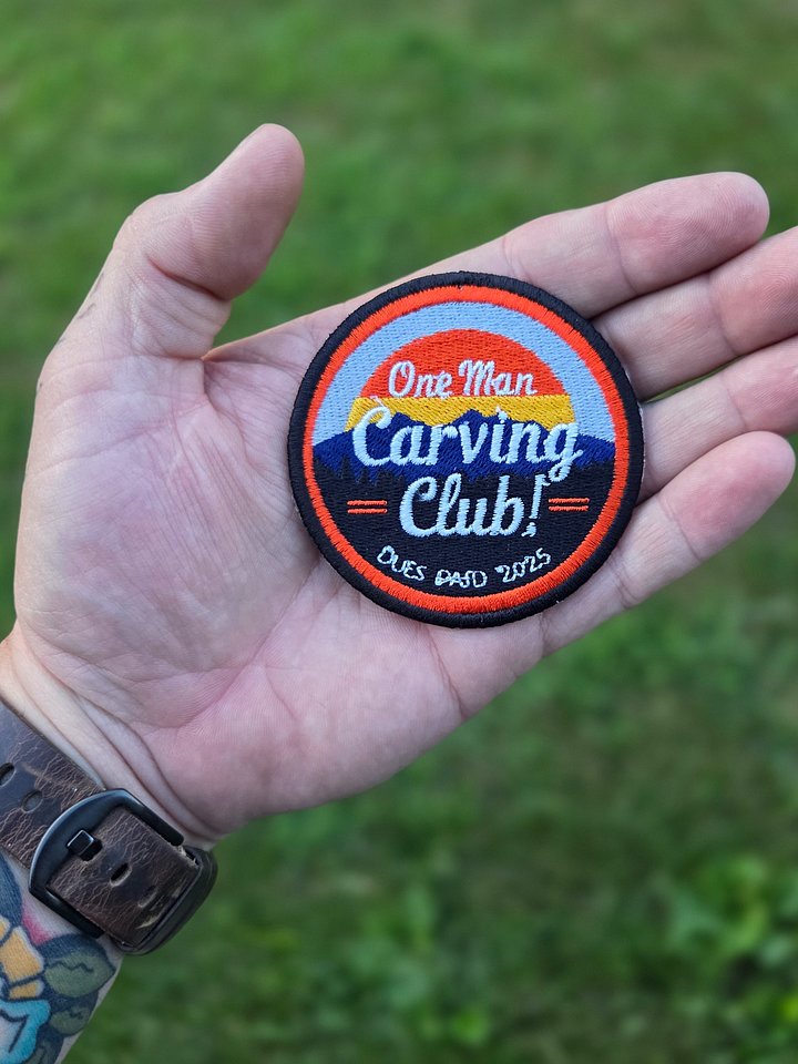 One Man Carving Club Patch product image (1)