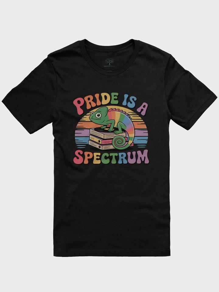 Exclusive Unisex 'Pride Is A Spectrum' T-Shirt - Rainbow Chameleon Design product image (6)
