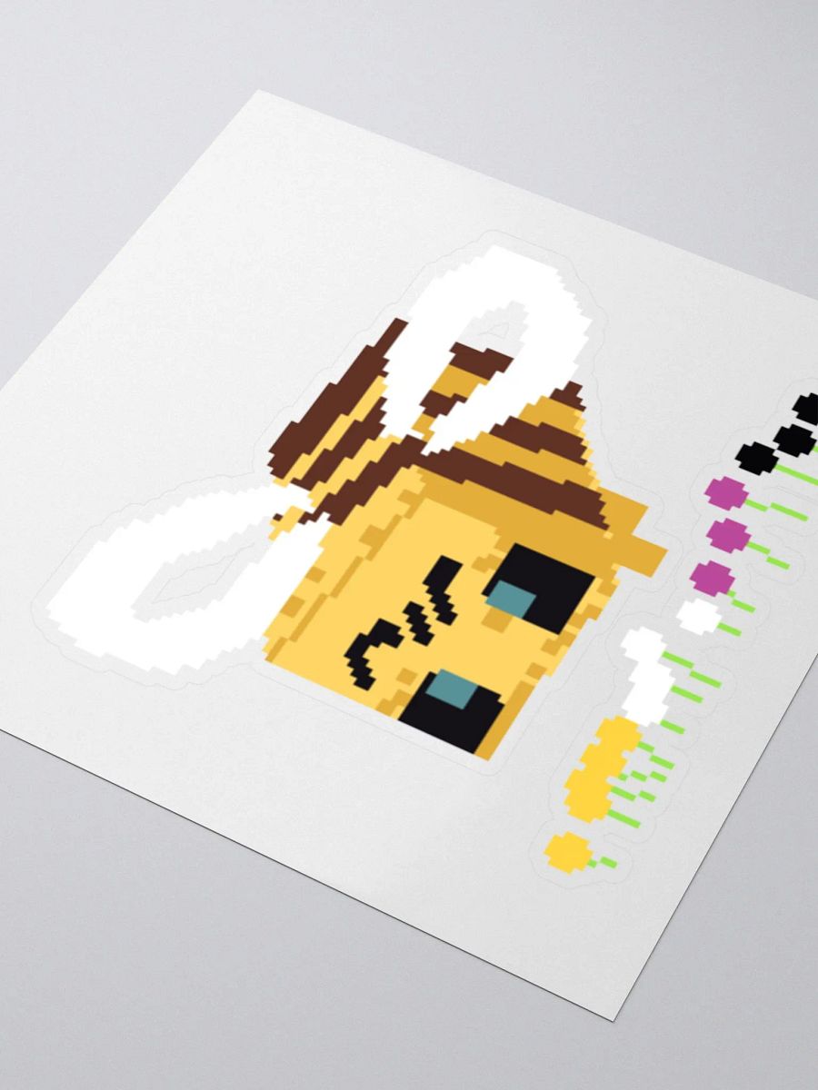 Minecraft bee sticker (nonbinary) product image (3)