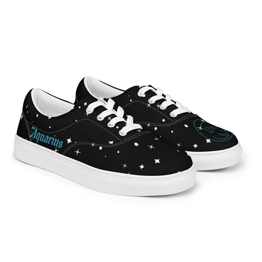 Starry-Eyed Aquarius Lace-Up Canvas Shoes product image (3)