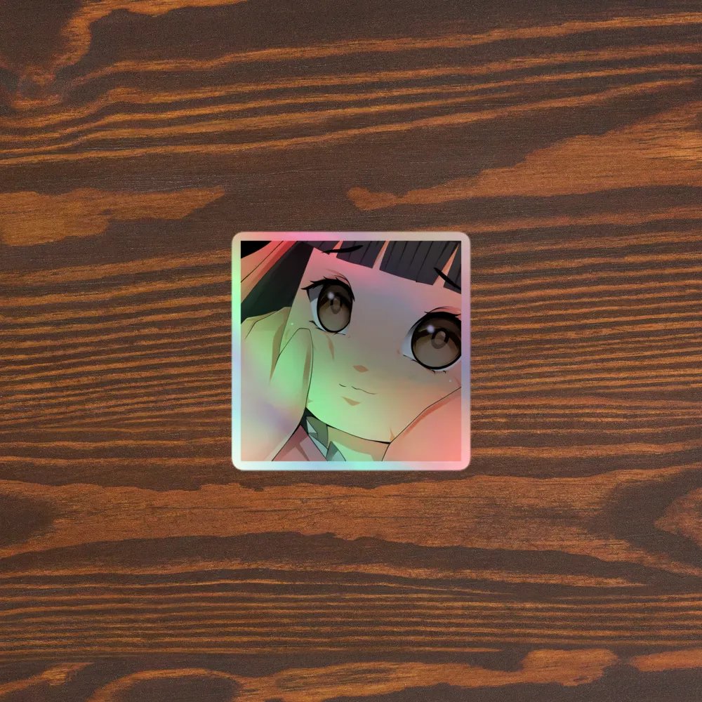 Bunny Feng Toast Cheek Squish Sticker (Holographic) product image (5)