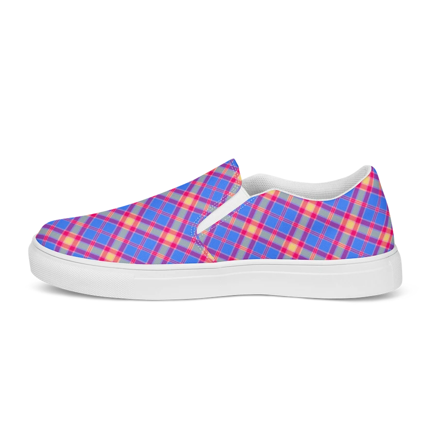 Bright Blue and Hot Pink Women's Slip-On Shoes product image (6)