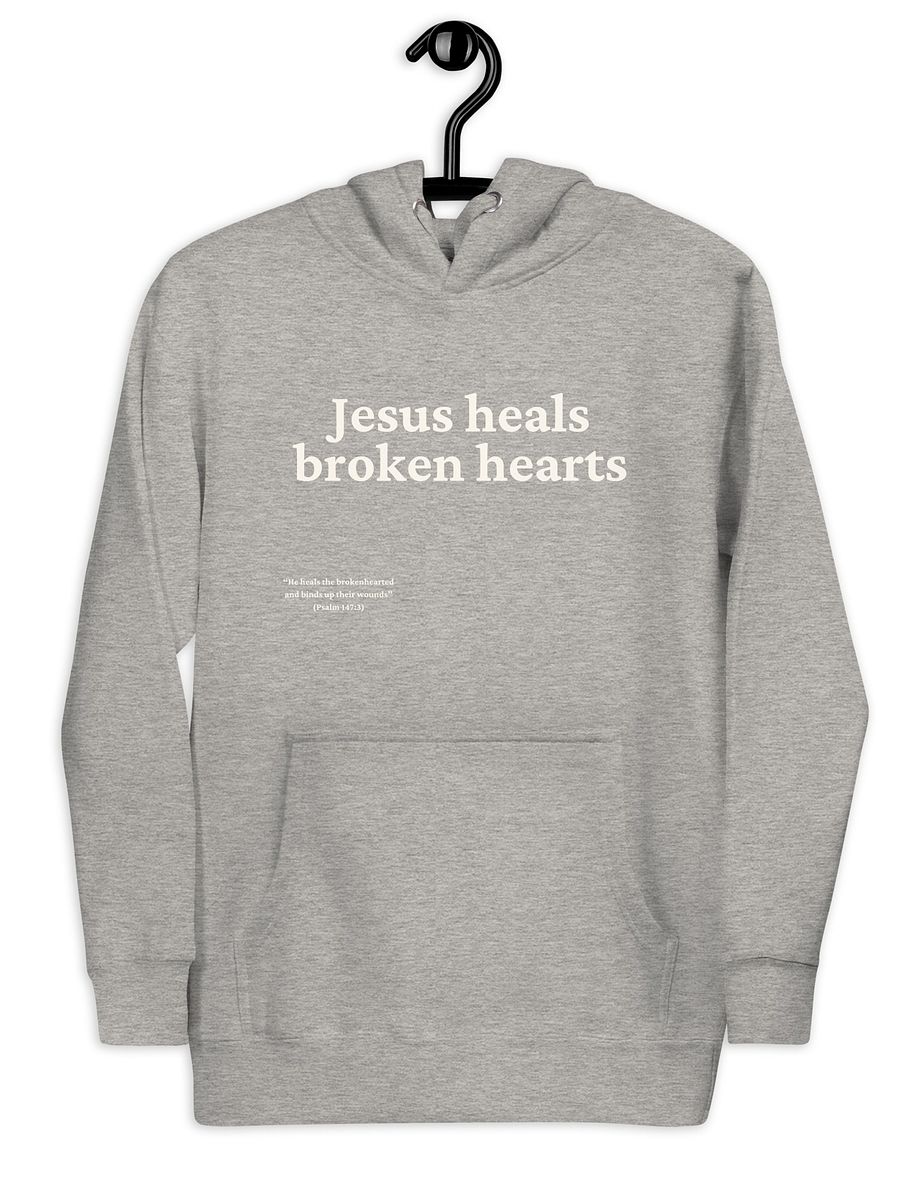 Jesus Heals Broken Hearts Christian Comfy Hoodie product image (3)