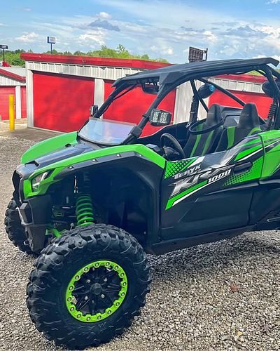 Who's looking for a killer KRX for CHEAP?! This 2020 Kawasaki Teryx KRX 1000 has a poly roof, half windscreen, and a stereo, ...