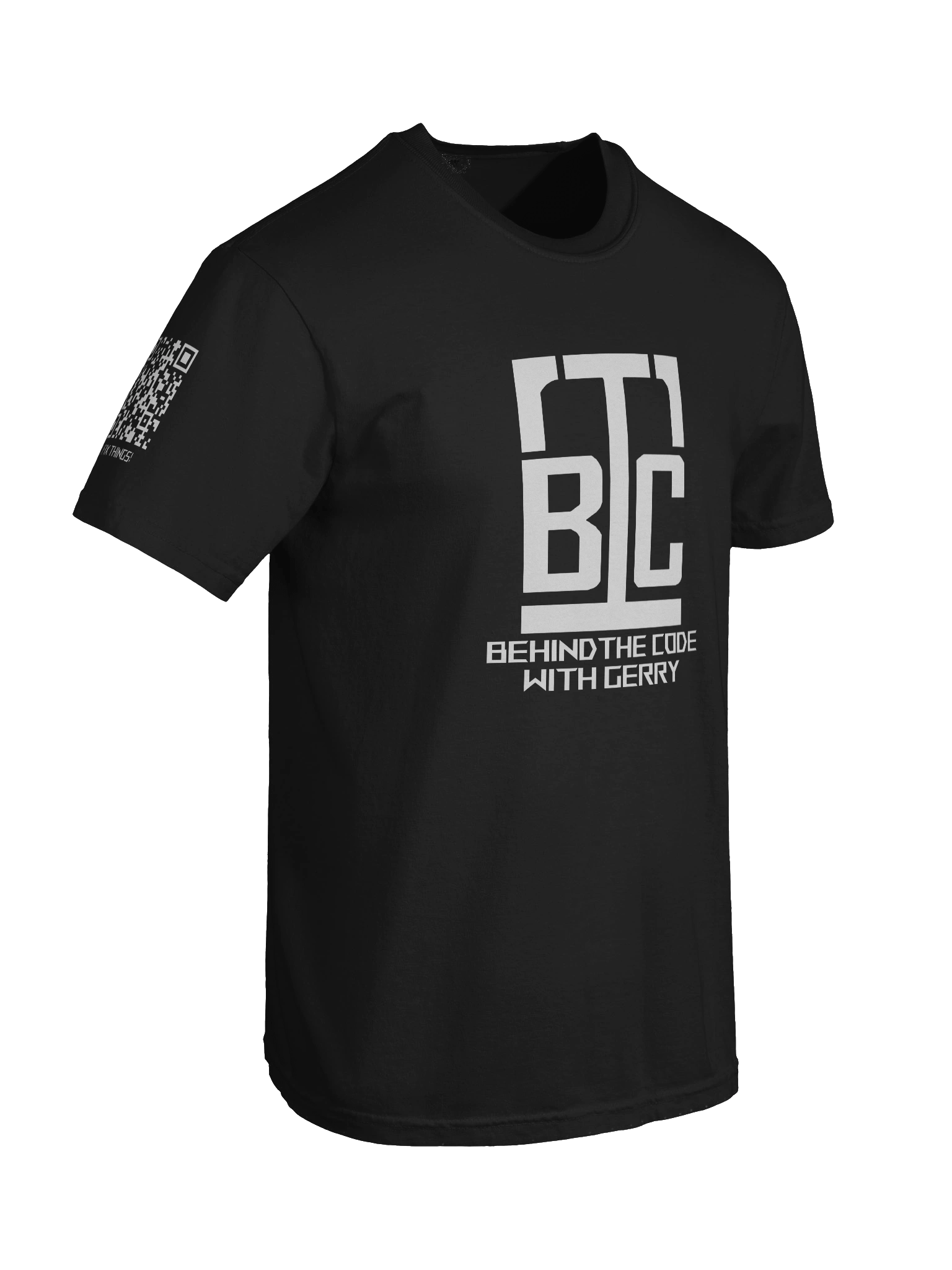 BLACK Ultra-Soft Cotton Tee - I FIX THINGS! (Sleeve Print) product image (8)