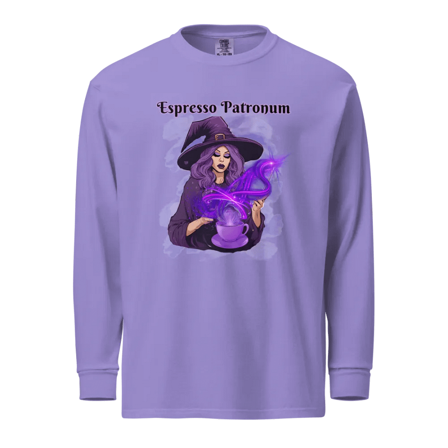 Espresso Patronum Witch heavyweight long sleeve tee product image (1)