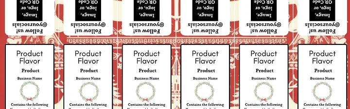 Warm Wool & Wishes Label Templates Bundle product image (2)