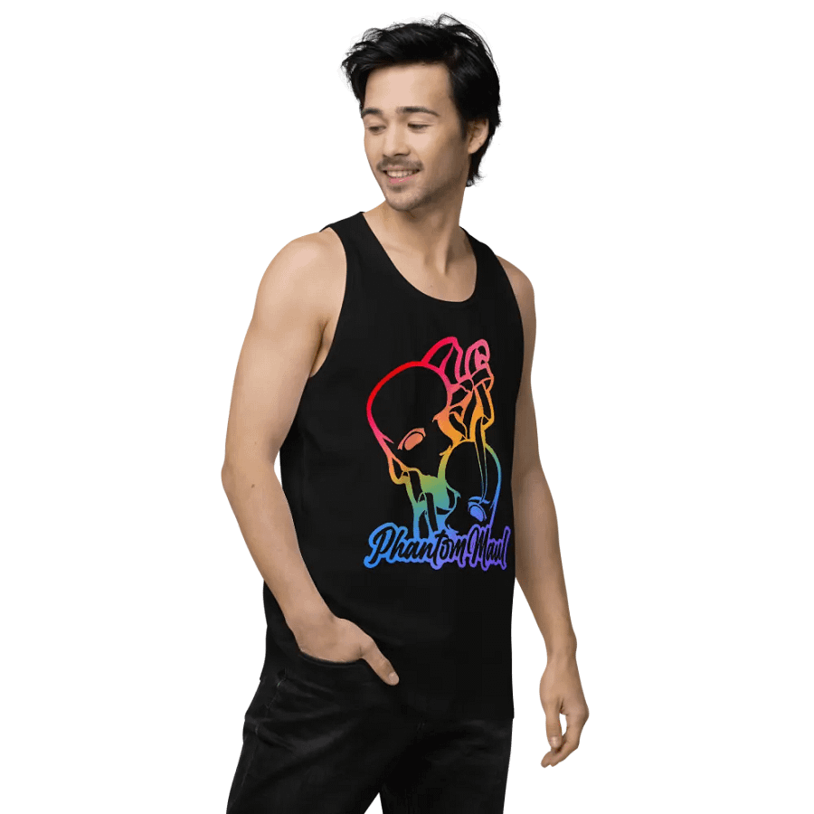 Rainbow Big Logo Men's Tank Top product image (12)