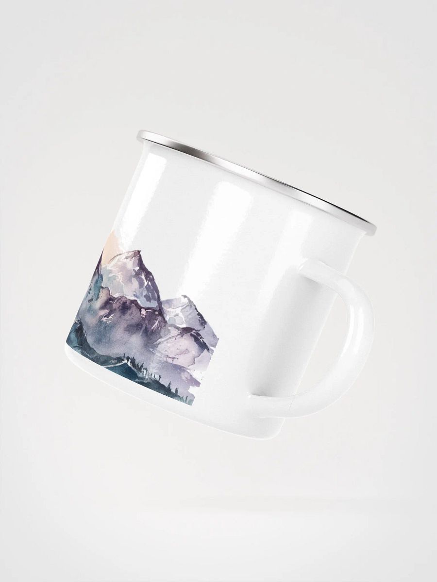 Watercolor Mountain Sunset Enamel Mug 12oz product image (3)