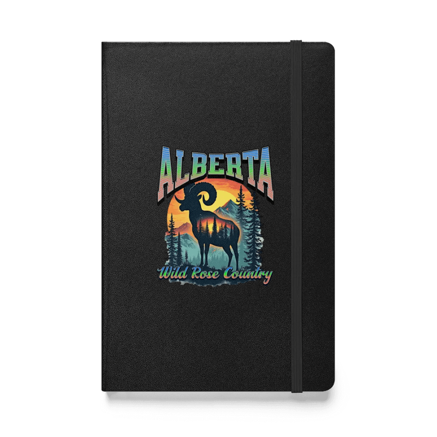 Alberta Wild Rose Country Rocky Mountain Bighorn Sheep life Hardcover Notebook product image (1)