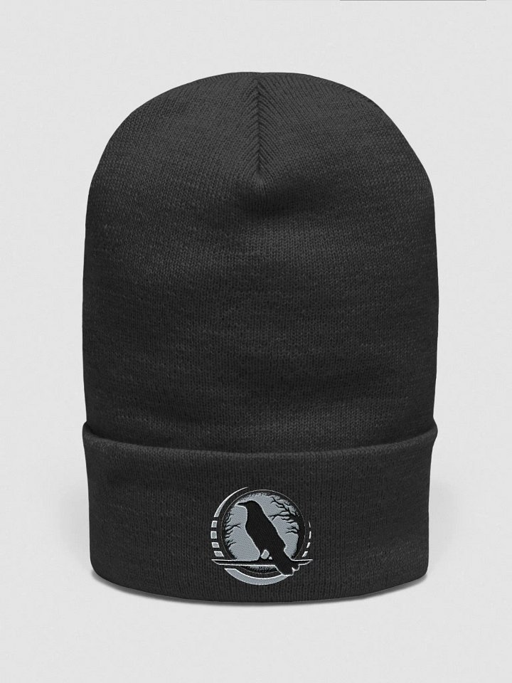 Raven's Moon Embroidered Beanie product image (1)